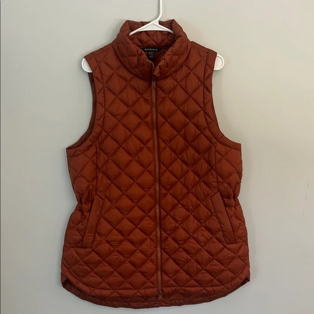 Athleta Whisper Featherless Vest Sequoia Brown - Picture 6 of 10